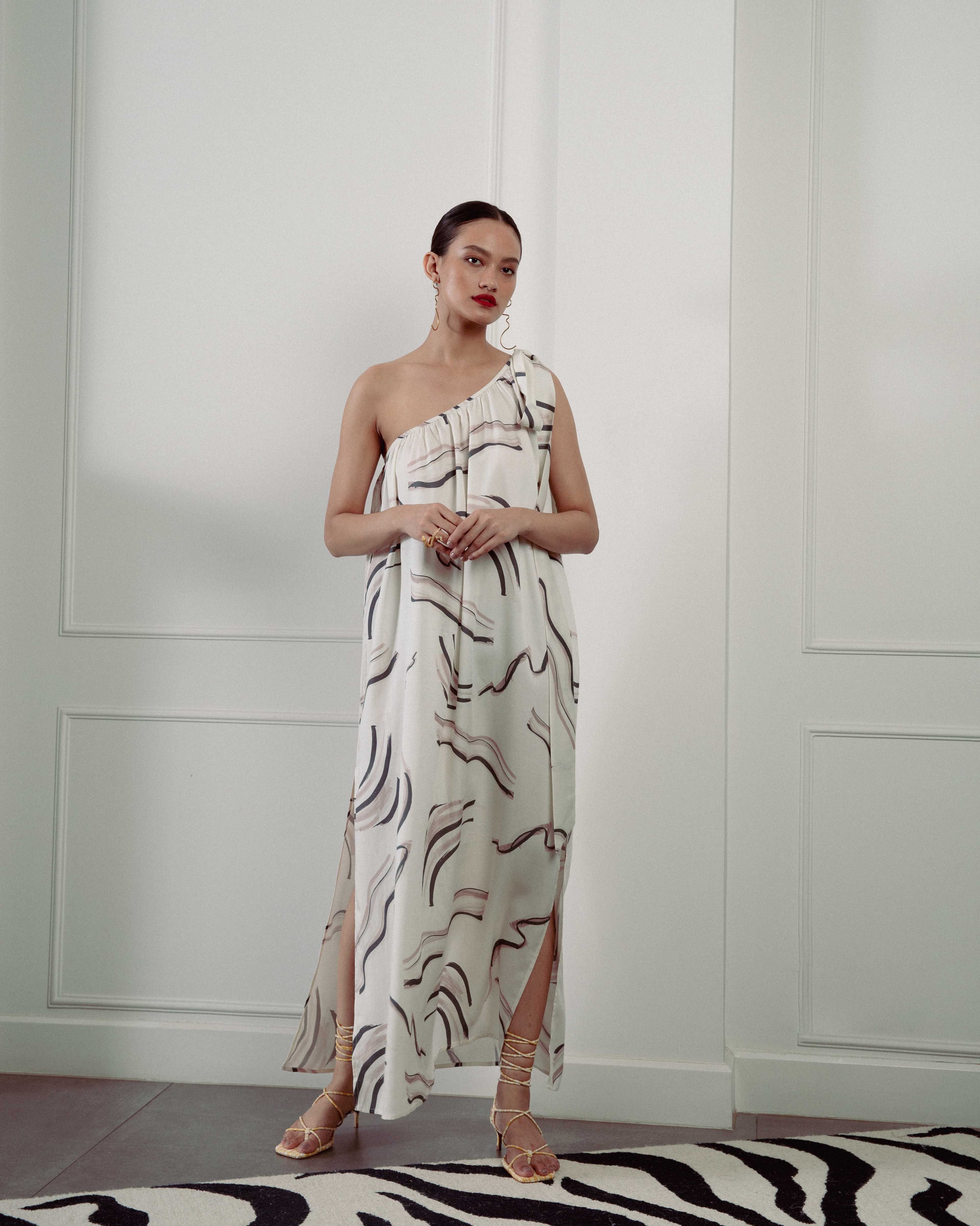 NIRVANA maxi dress : Enso print